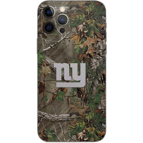 NFL New York Giants Realtree Xtra Green Camo iPhone 12 Pro Skin